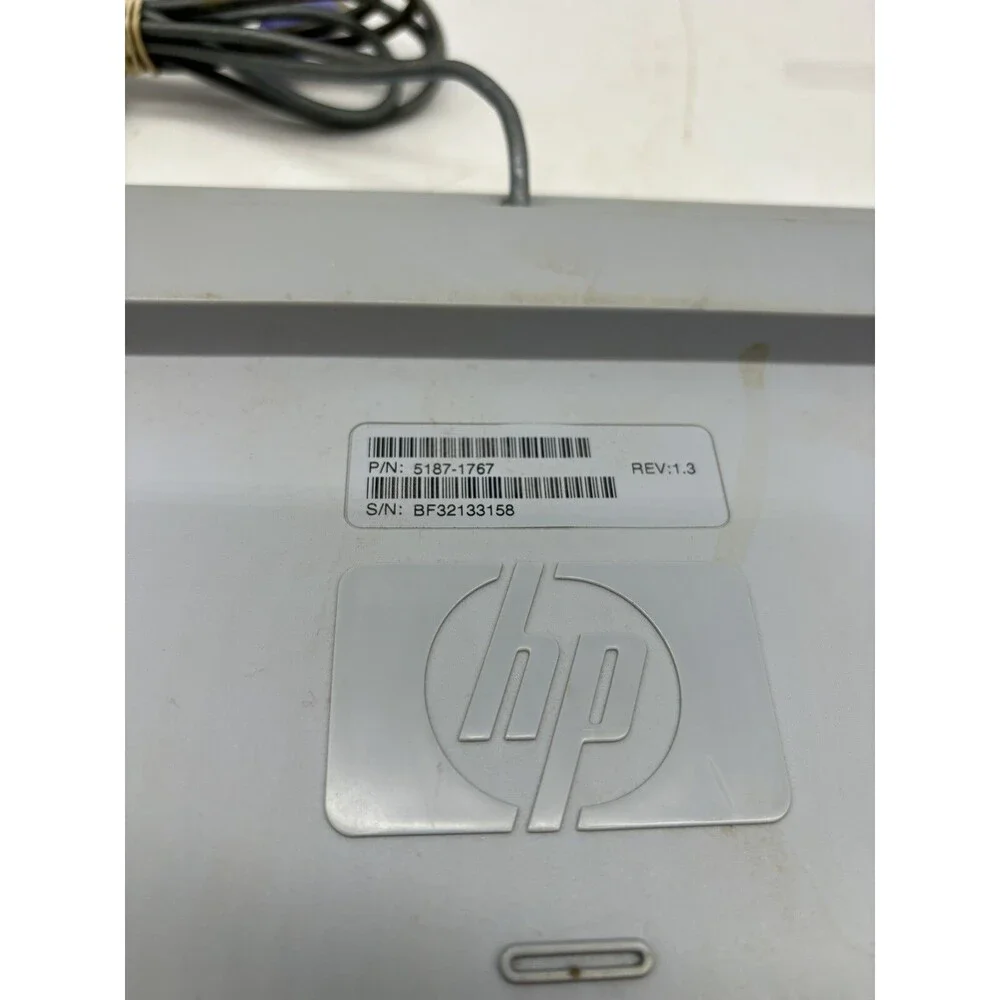 Vintage HP Hewlett Packard Model 5183 Keyboard Clicky Clack Multimedia 6 pin